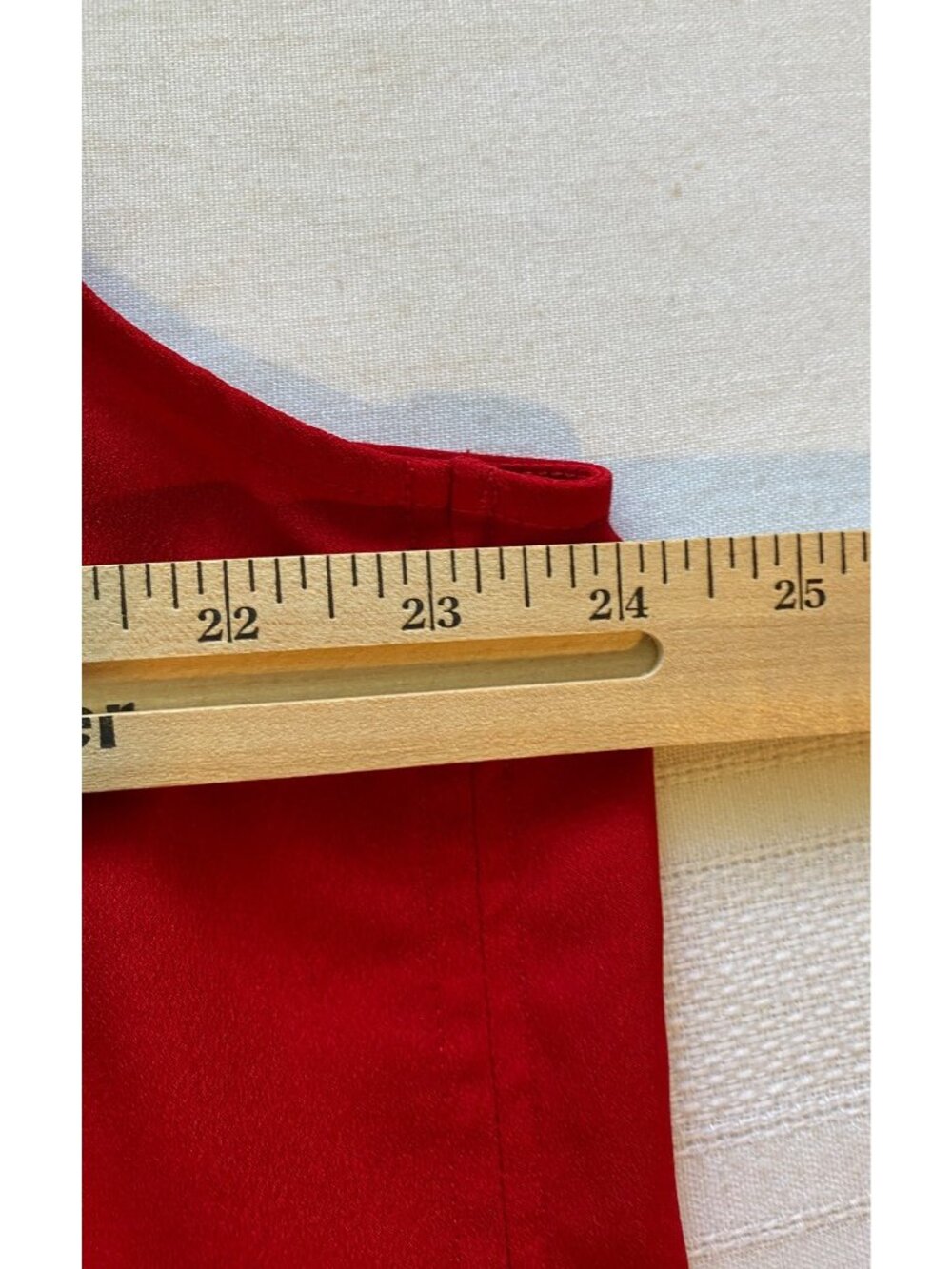 Liz Claiborne Women's XXL Red Sleeveless Blouse Ruffle Front Career Office - Picture 6 of 9